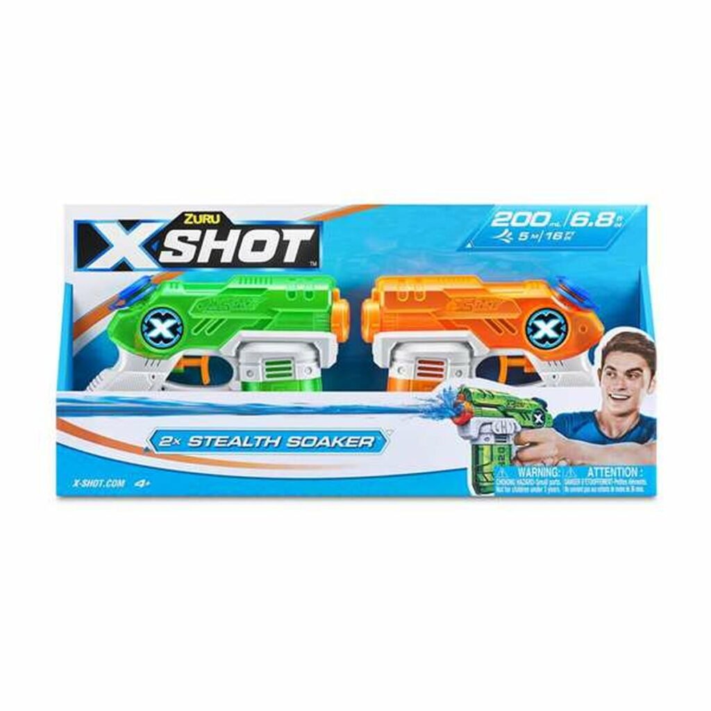 Νεροπίστολο X-Shot Warfare Double Small Stealth 2 Τεμάχια 16 x 13 x 3 cm