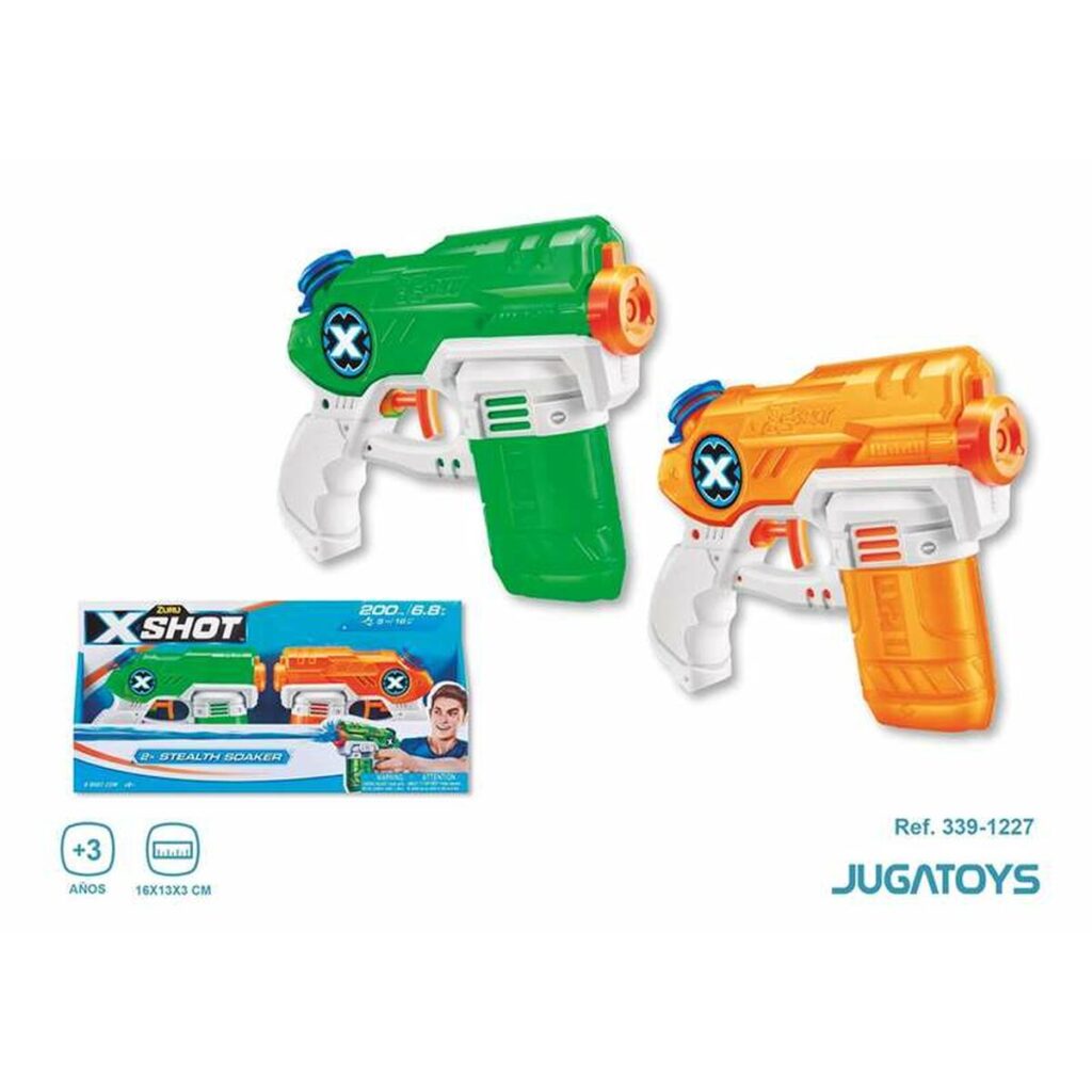 Νεροπίστολο X-Shot Warfare Double Small Stealth 2 Τεμάχια 16 x 13 x 3 cm
