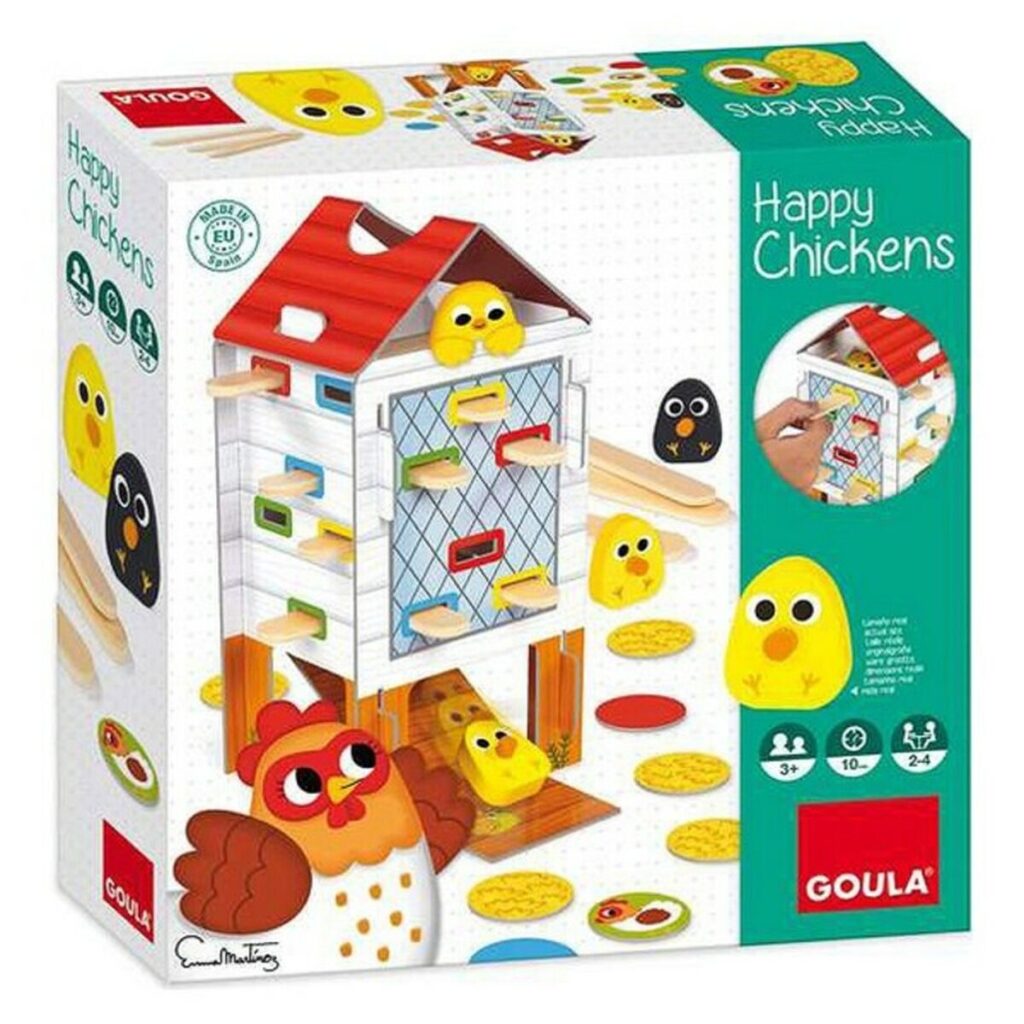 Παιχνίδι Δεξιοτήτων Για Μωρά HAPPY CHICKEN Goula 53170