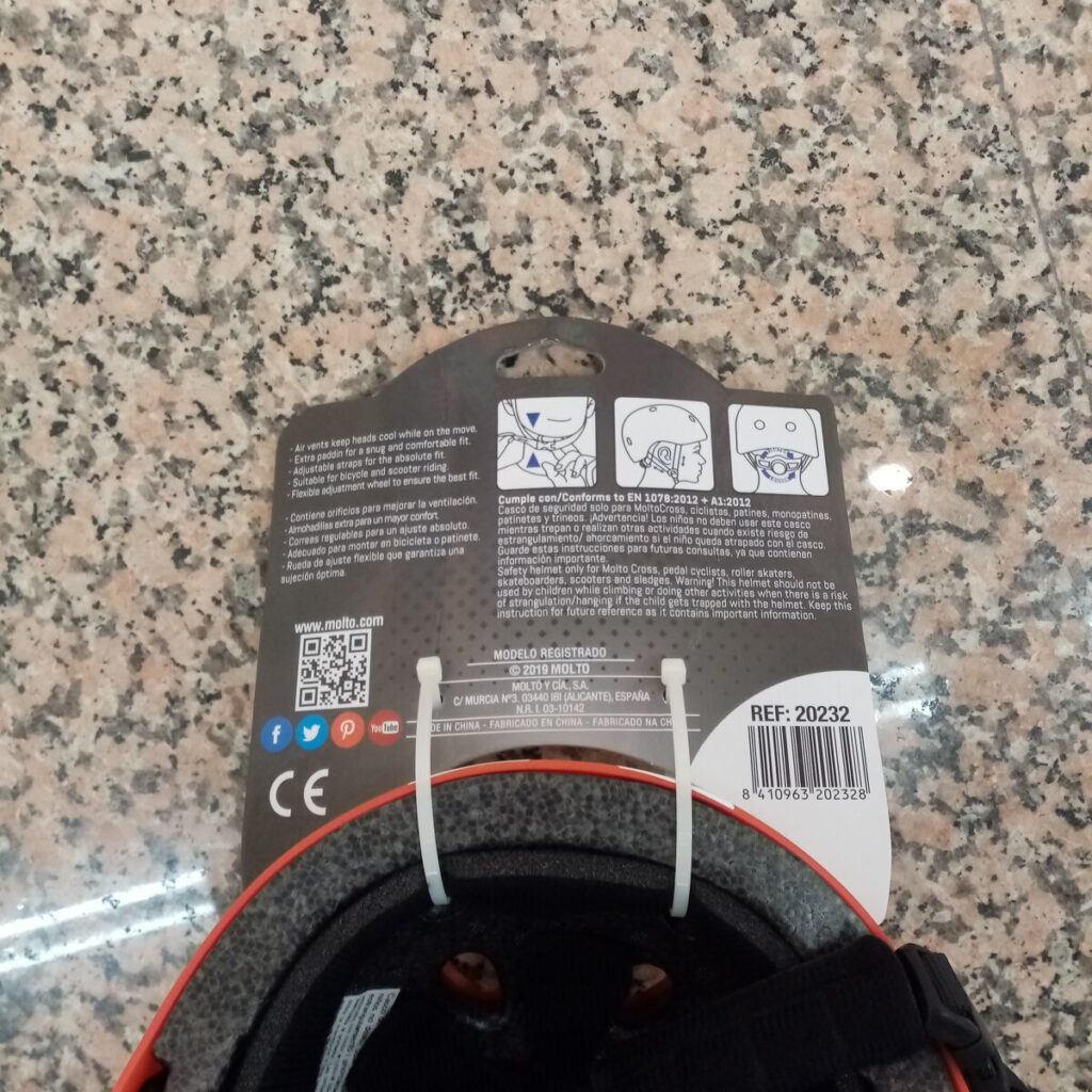 Παιδικό Kράνος Moltó Λευκό Κόκκινο 48-53 cm