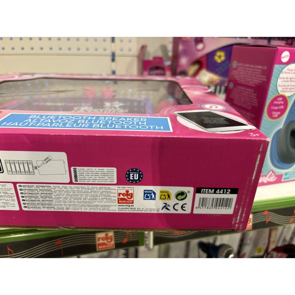 Ηχείο με Μικρόφωνο Καραόκε Barbie