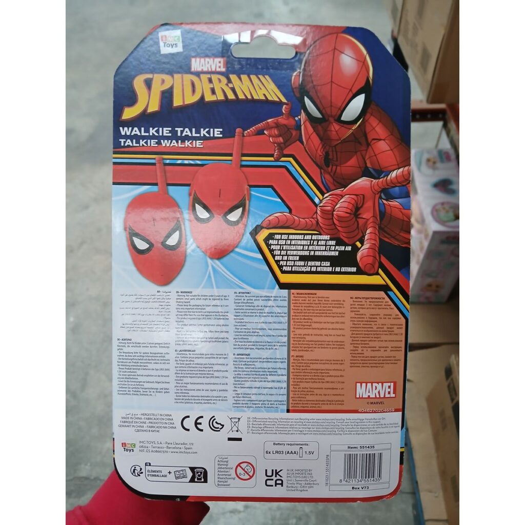 Walkie Talkie Spider-Man Κόκκινο x2
