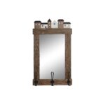Τοίχο καθρέφτη DKD Home Decor Καφέ Παλαιωμένο φινίρισμα 40 x 9 x 68 cm