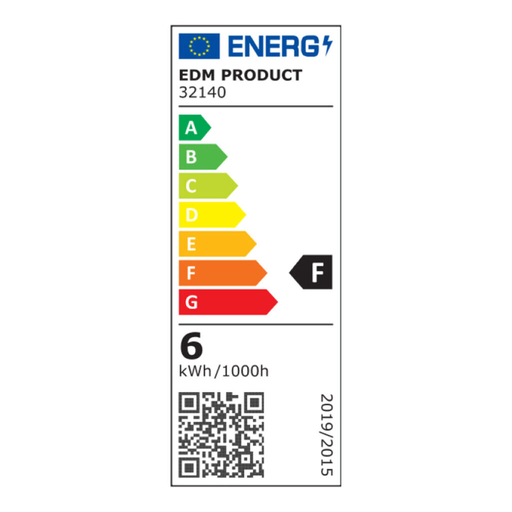 Φωτιστικό Tοίχου LED EDM 32140 Πλαστική ύλη A F 6 W (4000 K)