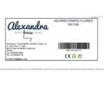 Διακόσμηση τοίχων Alexandra House Living ρατάν Φυσική ίνα Λουλούδι 33 x 65 cm