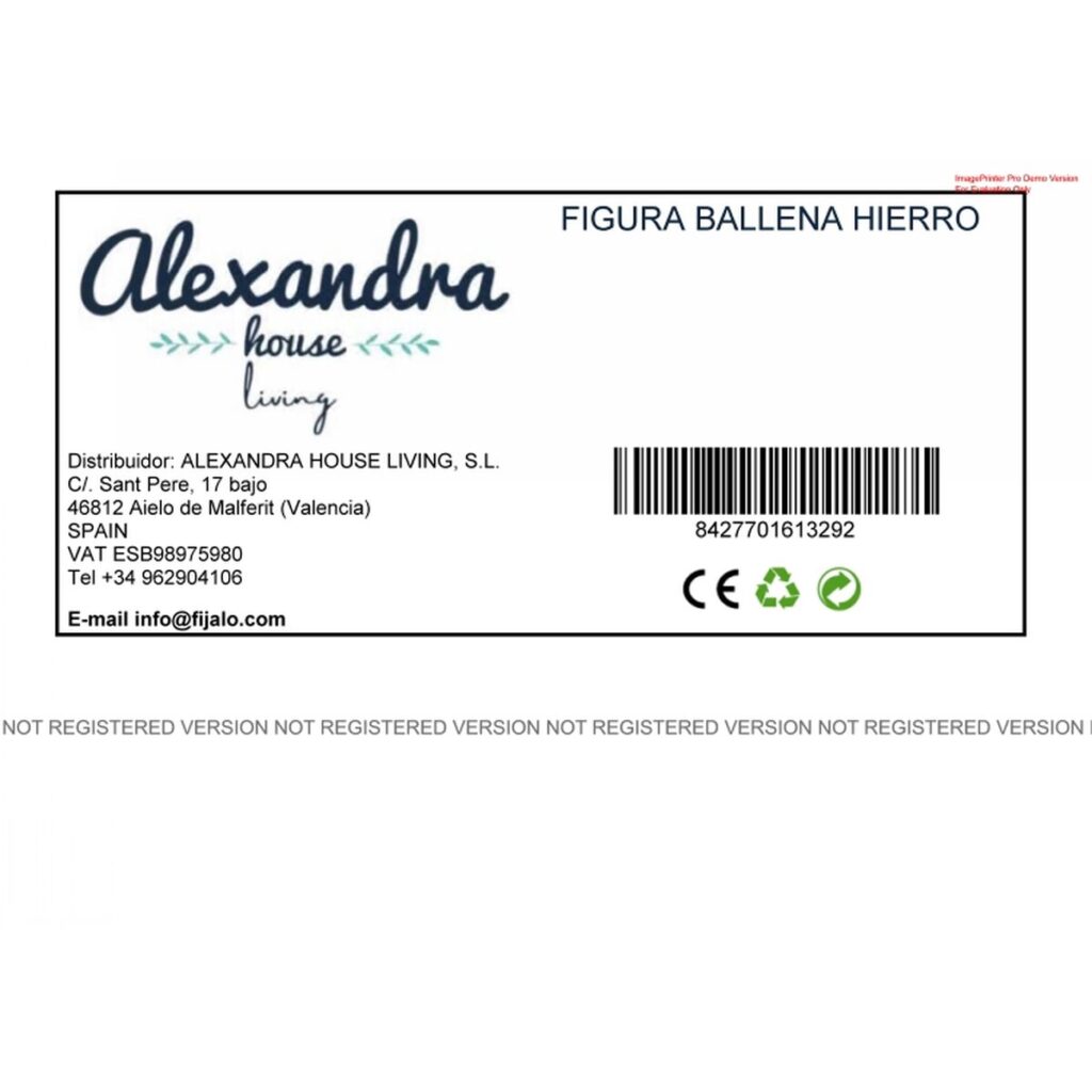 Διακοσμητική Φιγούρα Alexandra House Living Κίτρινο Σίδερο φάλαινα 47 x 26 x 29 cm