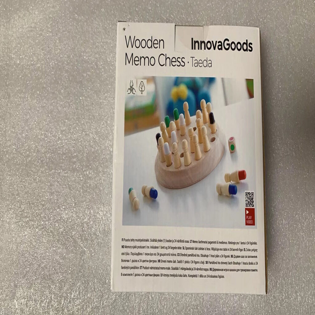 Ξύλινο Σκάκι Mνήμης Taeda InnovaGoods 26 Τεμάχια