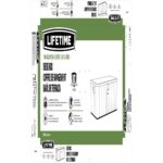 Μπαούλο για Εξωτερικό Χώρο Lifetime Καφέ 570 L 150 x 69 x 72 cm Χάλυβας Πλαστική ύλη