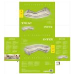 Φουσκωτός καναπές Intex Γωνία 257 x 76 x 203 cm