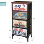 Συρταριέρα Max Home Vintage 45 x 98 x 30 cm