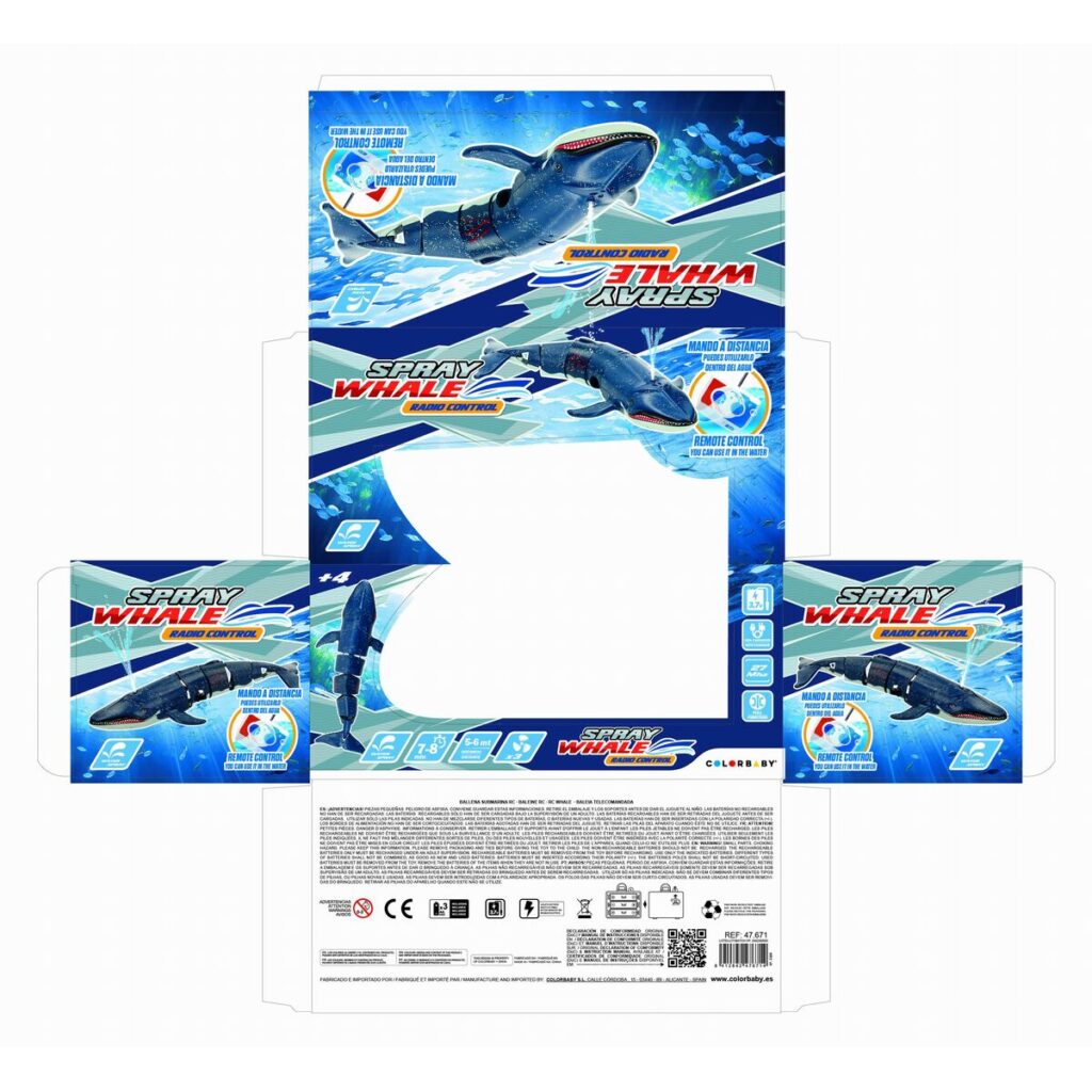 Σετ Colorbaby Racing Boat Ραδιοέλεγχος φάλαινα