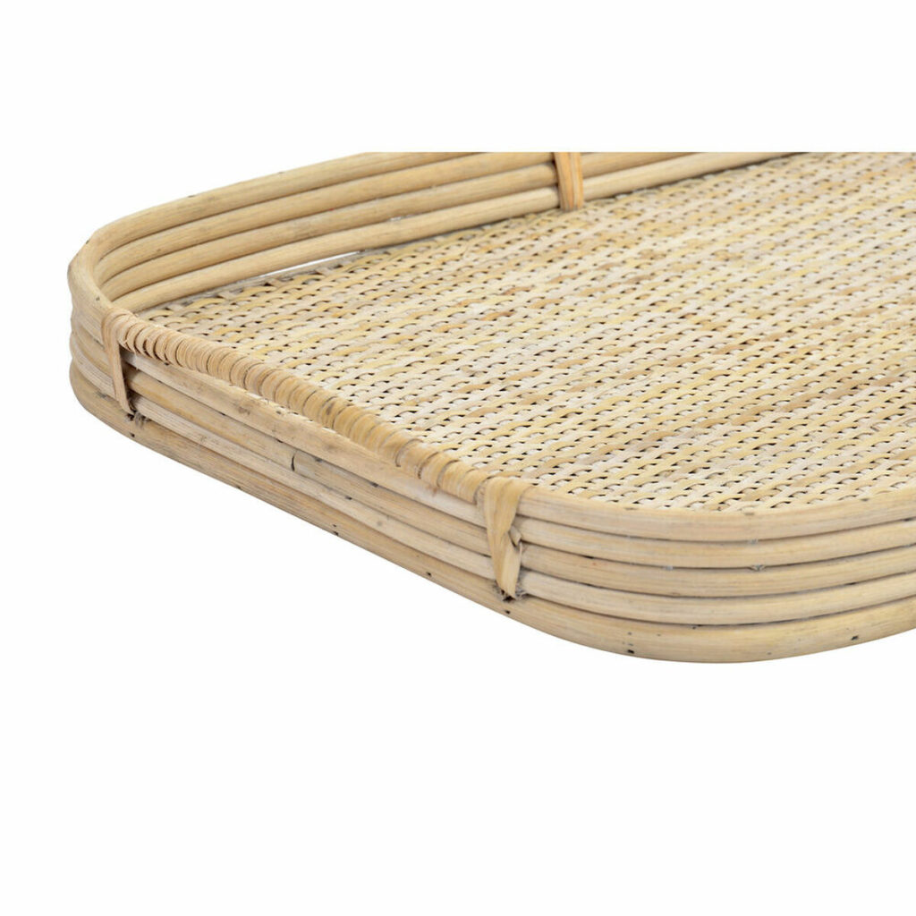 Σετ Δίσκων DKD Home Decor Καφέ ρατάν (51.5 x 36 x 7.5 cm) (44.5 x 31.5 x 6 cm) (2 pcs)
