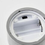 Κερί LED Brilliant Γκρι Μέταλλο 3 Μονάδες