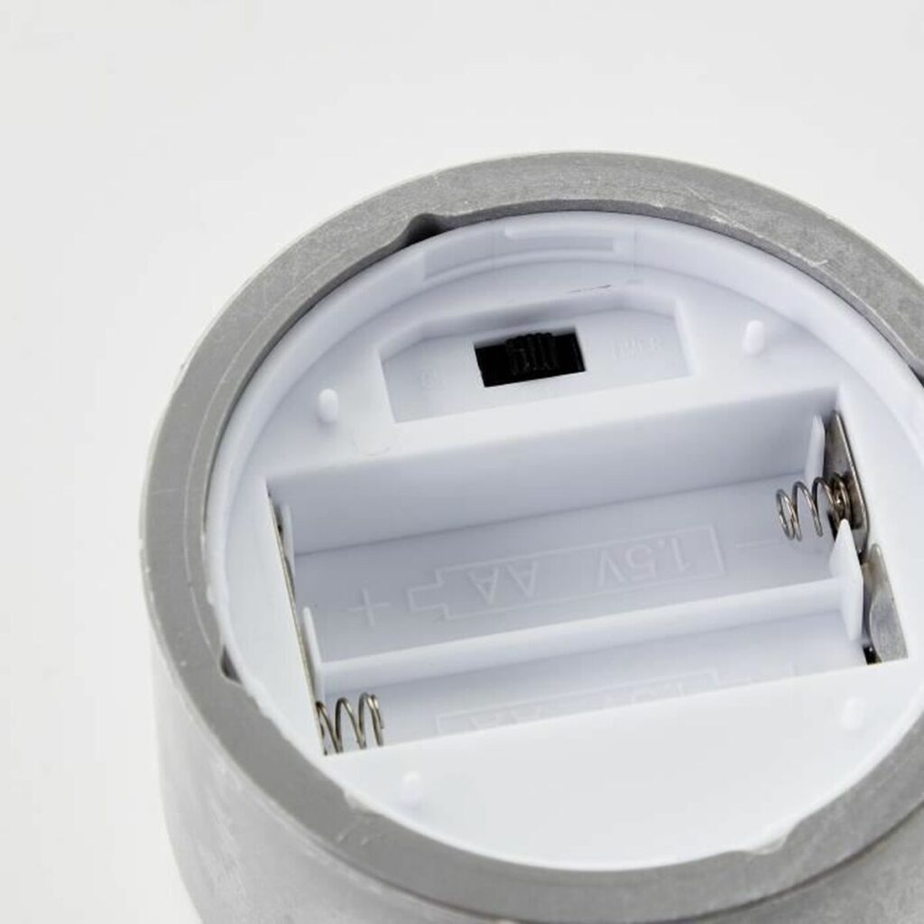 Κερί LED Brilliant Γκρι Μέταλλο 3 Μονάδες