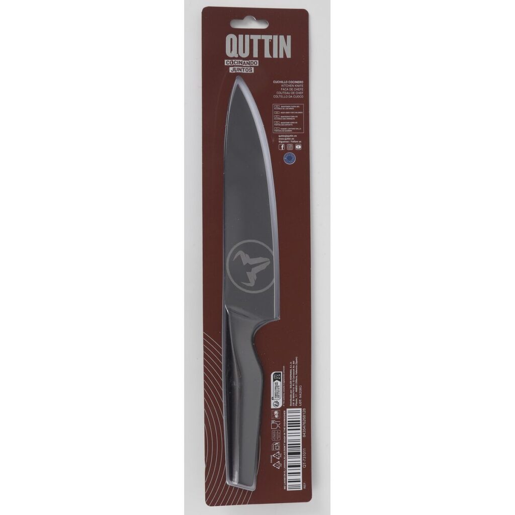 Μαχαίρι Σεφ Quttin Black Edition 20 cm (8 Μονάδες)