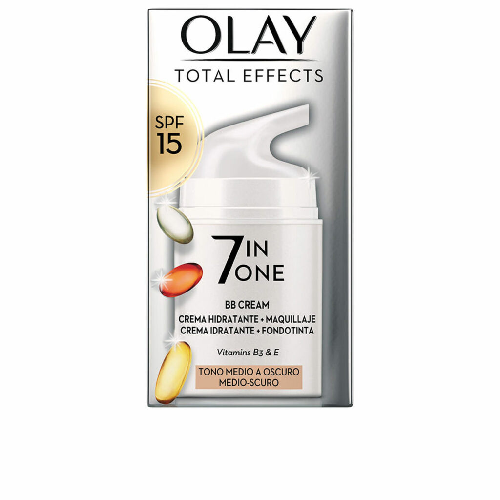 Ενυδατική Kρέμα με Χρώμα Olay Total Effects Bb Cream Medium Dark Spf 15 50 ml