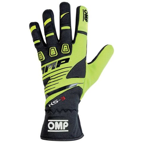 Karting Gloves OMP KS-3 Κίτρινο/Μαύρο XL