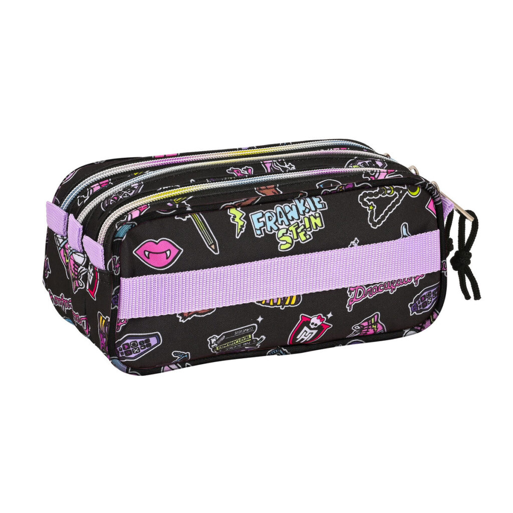 Διπλή Κασετίνα Monster High Creep Μαύρο 21