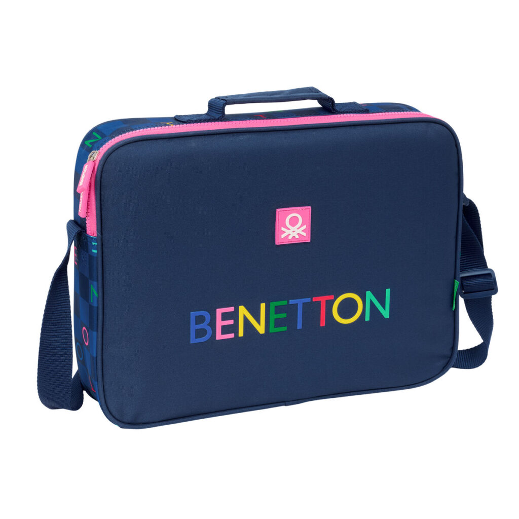 Σχολική Τσάντα Benetton Damero Ναυτικό Μπλε 38 x 28 x 6 cm