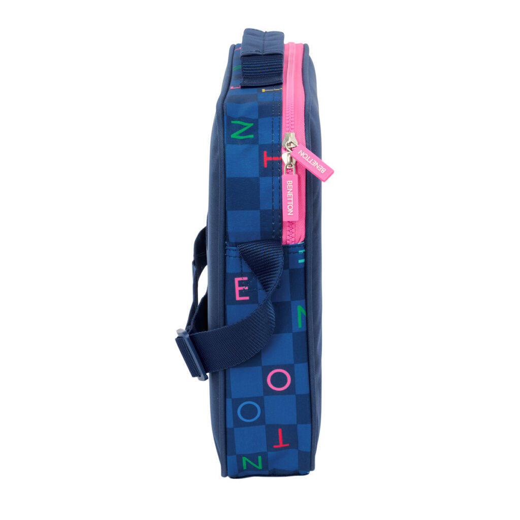 Σχολική Τσάντα Benetton Damero Ναυτικό Μπλε 38 x 28 x 6 cm