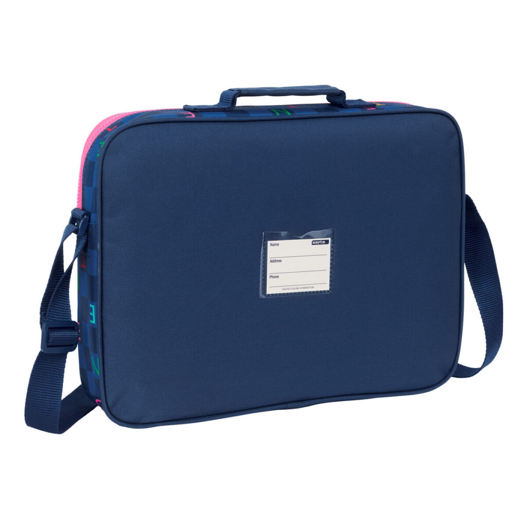 Σχολική Τσάντα Benetton Damero Ναυτικό Μπλε 38 x 28 x 6 cm