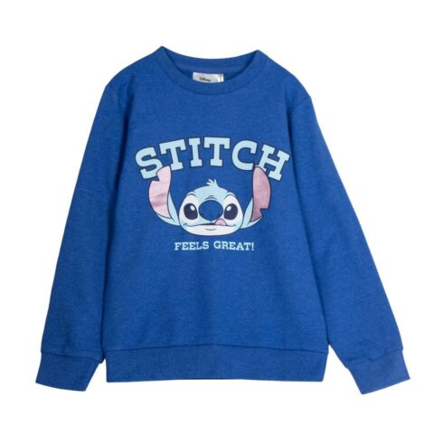 Φούτερ χωρίς Κουκούλα Stitch Σκούρο μπλε