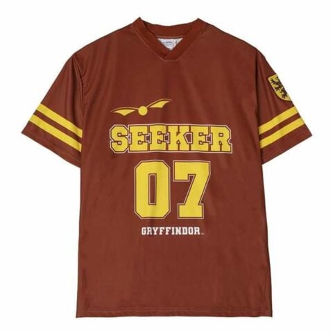 Ανδρική Μπλούζα με Κοντό Μανίκι Harry Potter Gryffindor  Σκούρο Κόκκινο