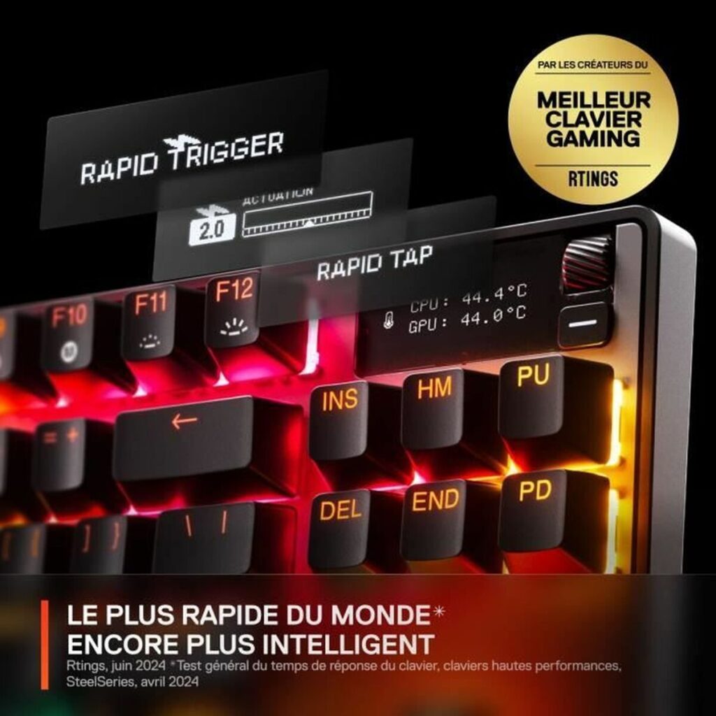 Bluetooth Πληκτρολόγιο SteelSeries apex pro tkl wl gen 3 Μαύρο Azerty γαλλικά