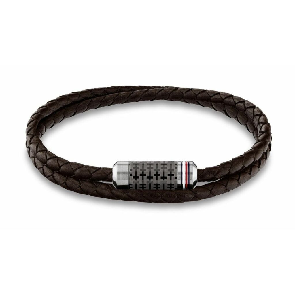 Ανδρικά Βραχιόλια Tommy Hilfiger 2790325 Δέρμα 20 cm