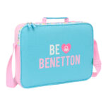 Σχολική Τσάντα Benetton Unique Ροζ Τυρκουάζ 38 x 28 x 6 cm