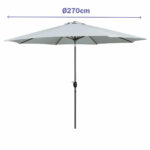 Solskjerm Marbueno Λευκό Ø 270 cm