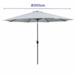 Solskjerm Marbueno Λευκό Ø 300 cm