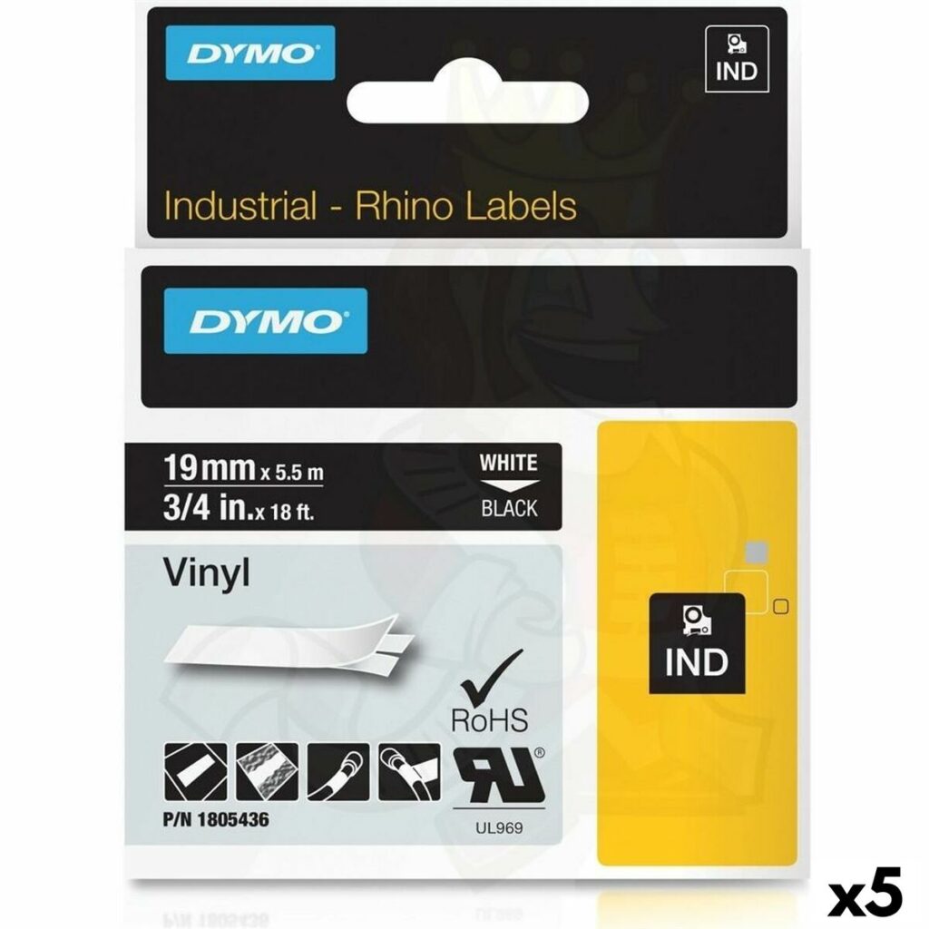 Πλαστικοποιημένη Ταινία για Στυλό Rhino Dymo ID1-19 19 x 5