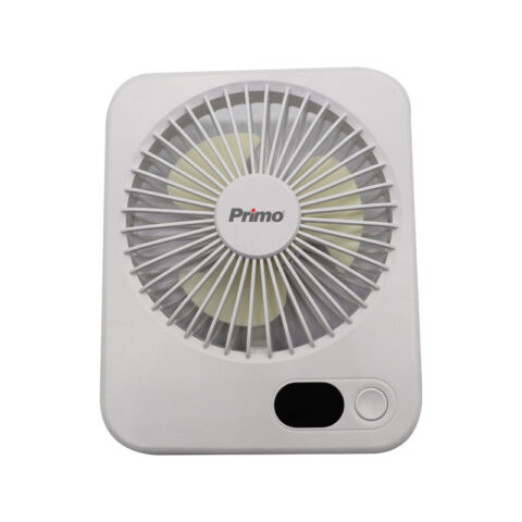 Ανεμιστήρας Mini PRMF-80692 Primo 5'' 12.5cm Λευκός Επαναφορτιζόμενος