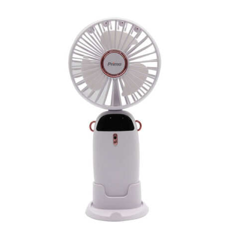 Ανεμιστήρας Mini PRMF-80695 Primo 3.5'' 9cm Λευκός Επαναφορτιζόμενος