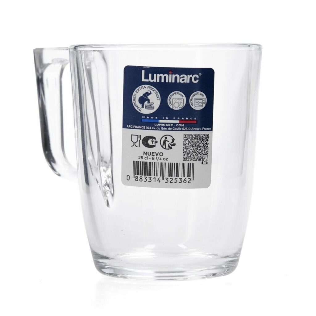 Kopp Luminarc Zelie Λευκό Γυαλί 290 ml