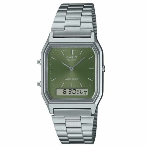 Unisex Ρολόγια Casio AQ-230A-3AMQYES Πράσινο Ασημί