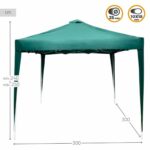 Κληματαριά Colorbaby Max-Air Πράσινο Ύφασμα Χάλυβας 300 x 300 x 250 cm