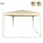 Κληματαριά Colorbaby Χάλυβας 300 x 300 x 240 cm
