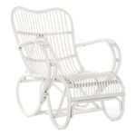 Κουνιστή Καρέκλα DKD Home Decor Λευκό 75 x 85 x 85 cm