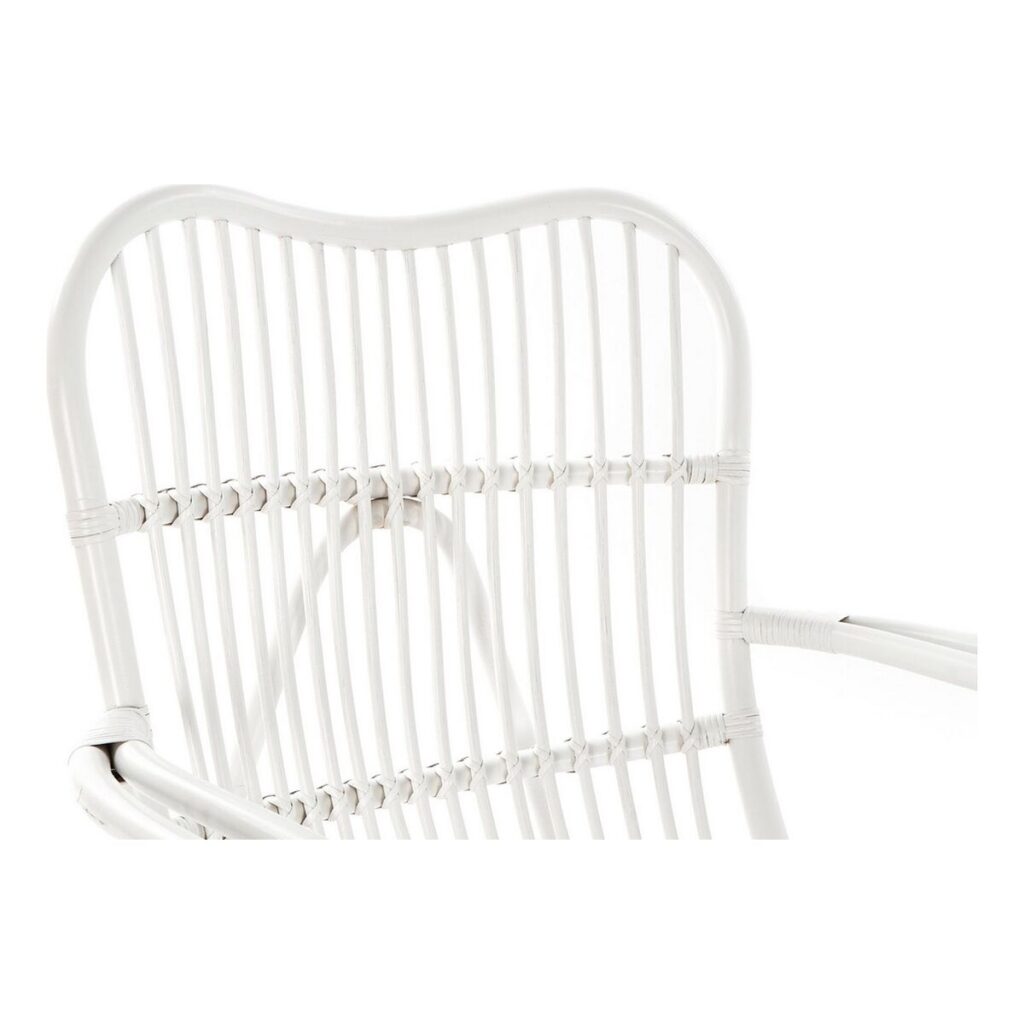 Κουνιστή Καρέκλα DKD Home Decor Λευκό 75 x 85 x 85 cm