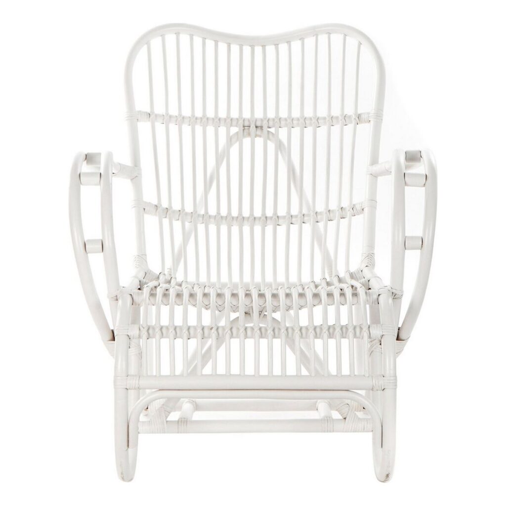 Κουνιστή Καρέκλα DKD Home Decor Λευκό 75 x 85 x 85 cm