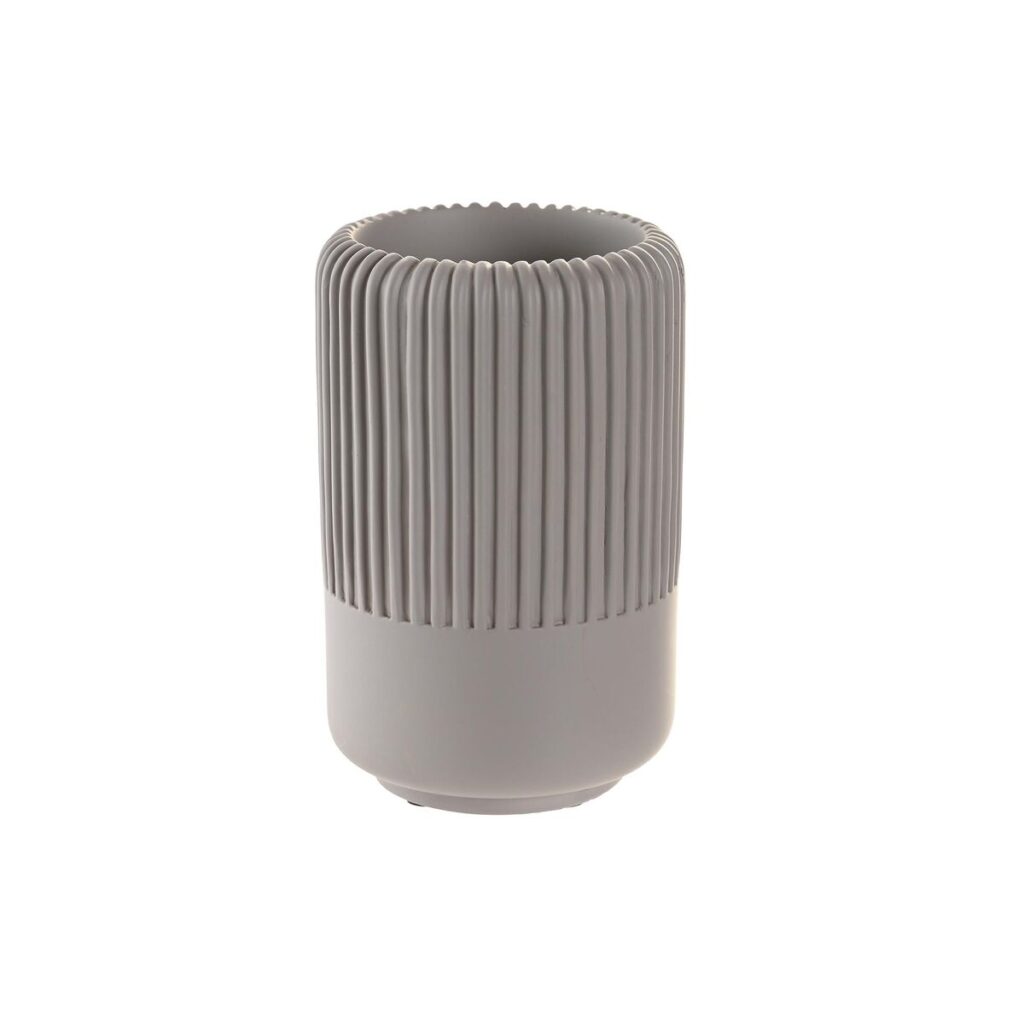 Ποτήρι DKD Home Decor Γκρι Τσιμέντο 7 x 7 x 11 cm