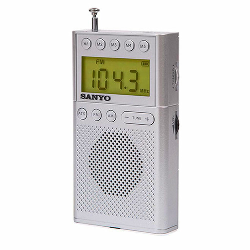 Ψηφιακό Φορητό Ραδιόφωνο Sanyo Ασημί AM/FM