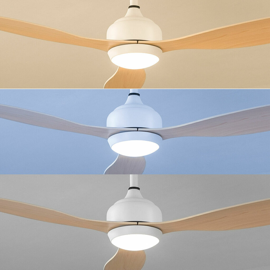 Ανεμιστήρας Οροφής με LED και 3 Πτερύγια ABS Wuled InnovaGoods Ξύλο 36 W 52" Ø132 cm