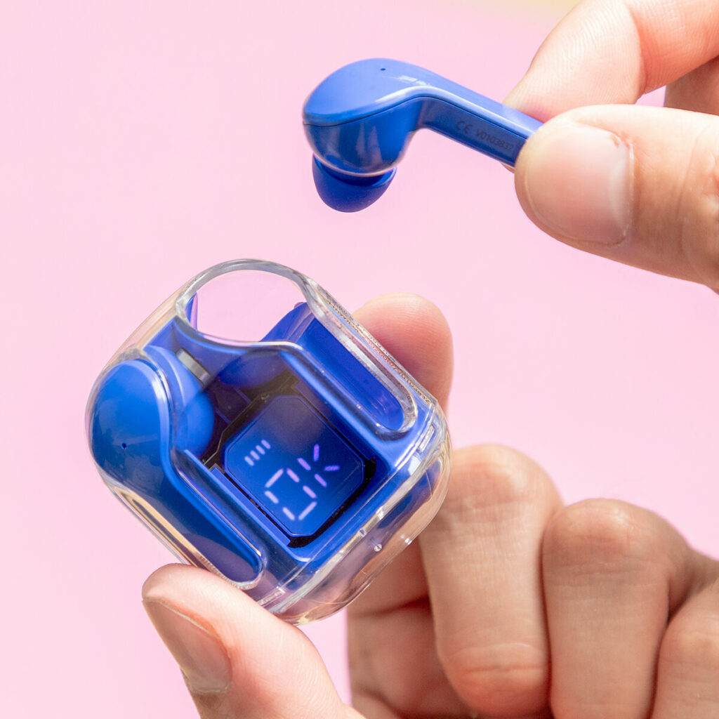 Ασύρματα Ακουστικά με Θήκη Φόρτισης Blue InnovaGoods