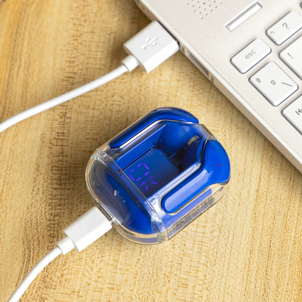 Ασύρματα Ακουστικά με Θήκη Φόρτισης Blue InnovaGoods