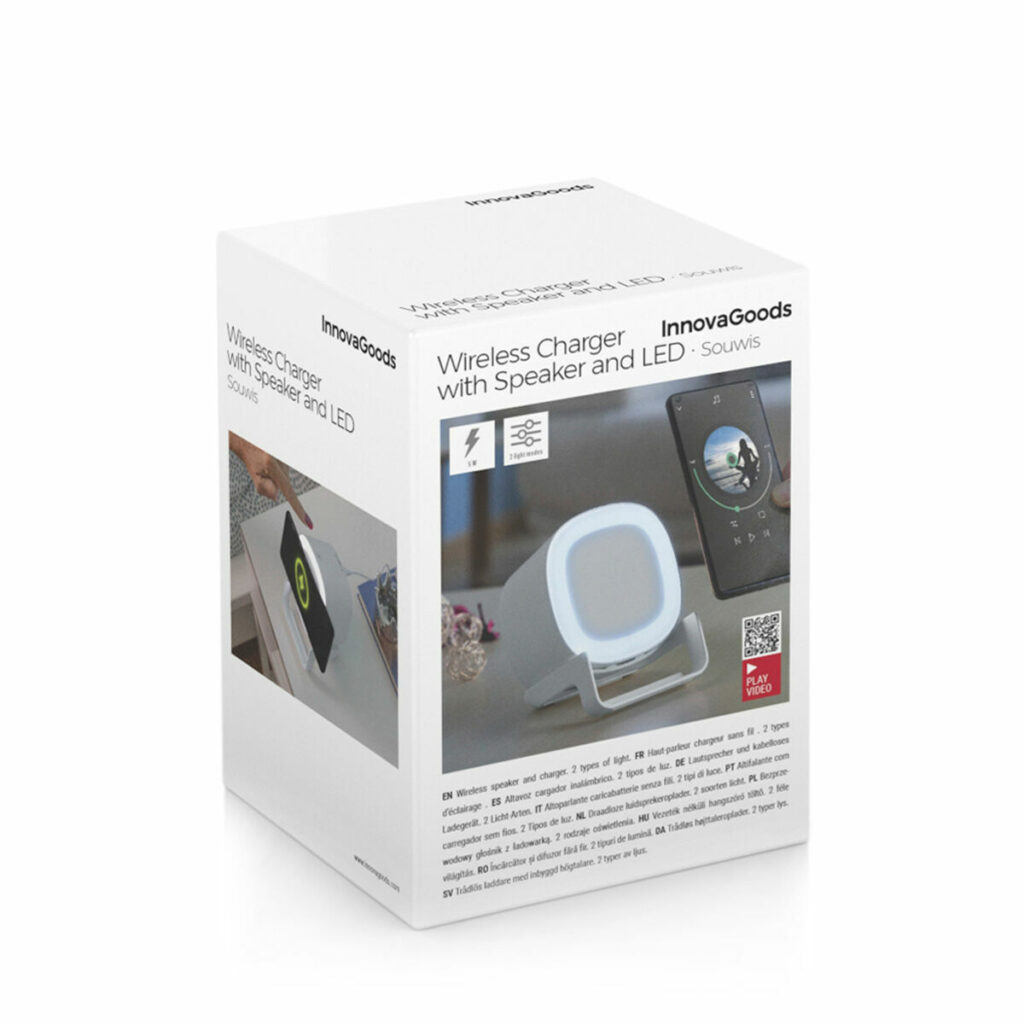 Ασύρματο Ηχείο και Φορτιστής με LED Souwis InnovaGoods