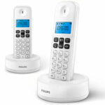Ασύρματο Τηλέφωνο Philips D1612W/34 Μπλε Λευκό Μαύρο