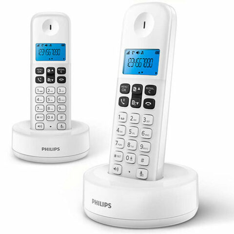 Ασύρματο Τηλέφωνο Philips D1612W/34 Μπλε Λευκό Μαύρο